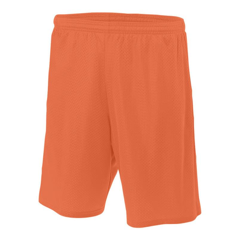 A4 Adult 3.4 Ounce 9 A4 Adult 3.4 Ounce 9" Poly 2-Ply Mesh Short